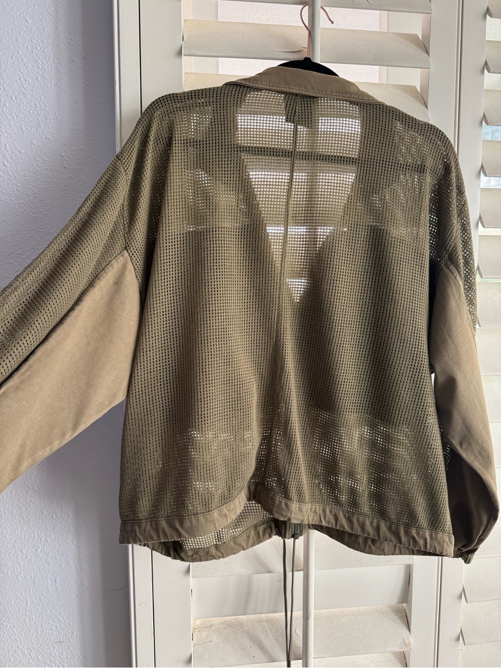 Nike Olive Green Mesh Zip-Up Jacket - Picture 7 of 14